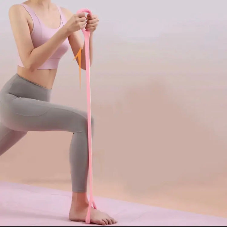 Yoga Fitness Elastic Band, Portable Strength Training Band, Silicone Resistance Band For Arm Back Shoulder Yoga Fitness Elastic Band, Portable Strength Training Band, Silicone Resistance Band For Arm Back Shoulder